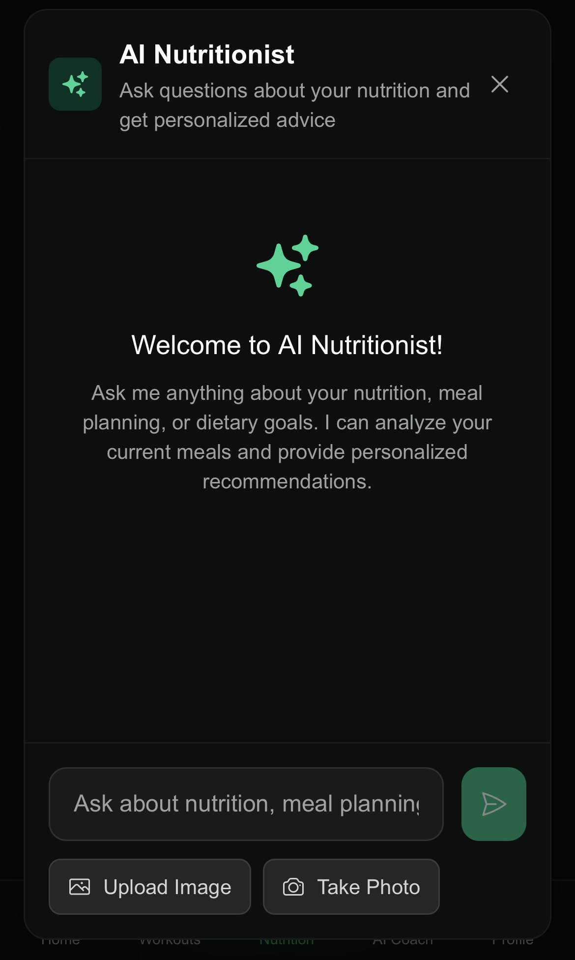 AI Nutritionist Preview