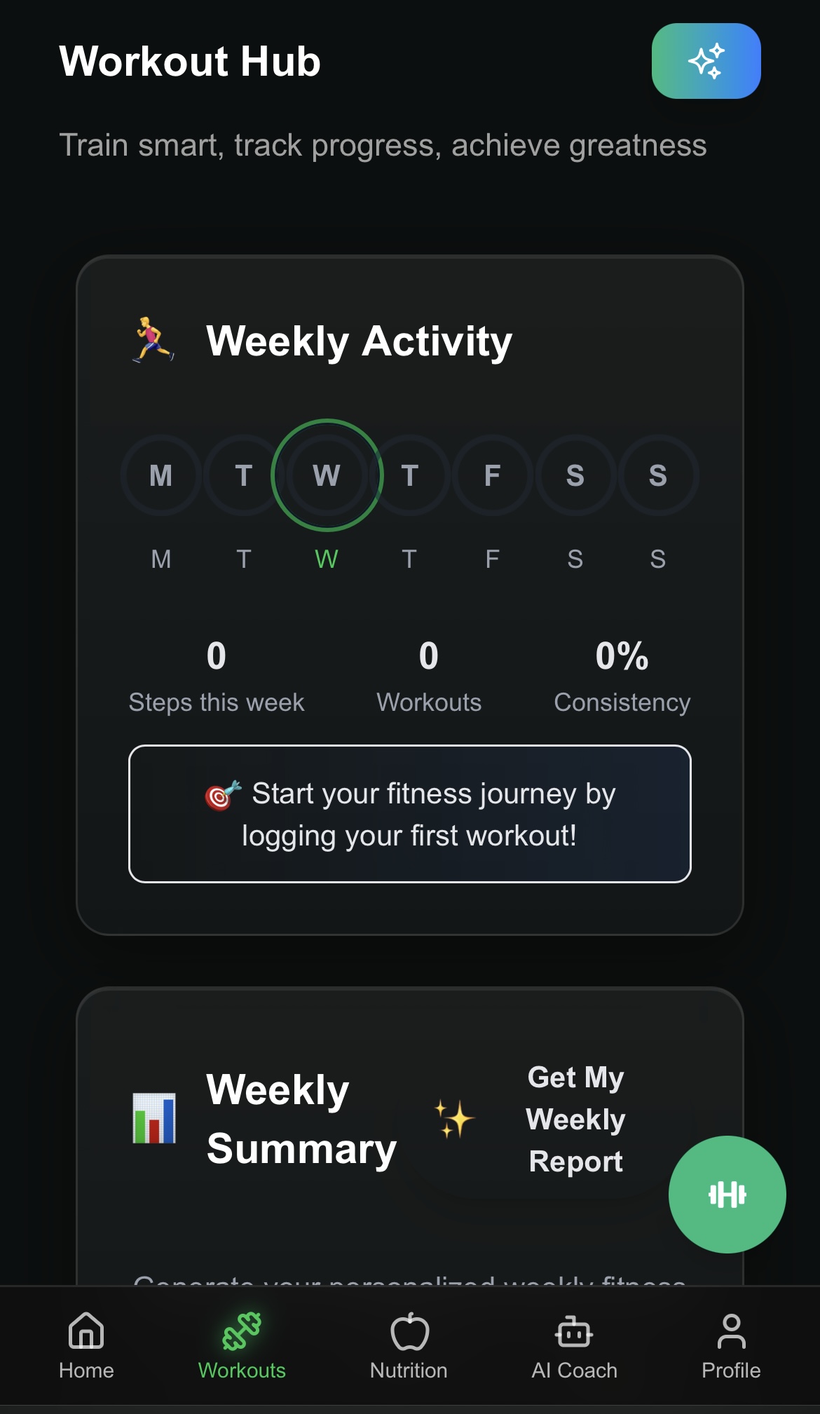 Workout Hub Preview